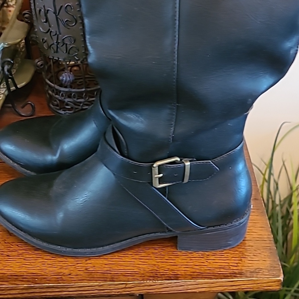 💥3for$12💥 Rampage Imagine black & brown riding boots, size 8.5 - Picture 4 of 12